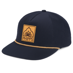 Phipps Logo Rustek Corduroy Cap Blue